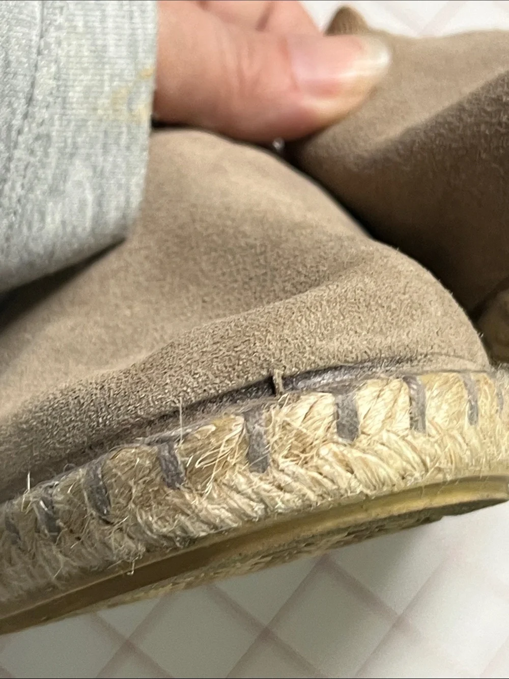 VERBENAS Casual Summer Beach Made in Spain Raffia 2.5 Wedge Tan Espadrilles SZ 8
